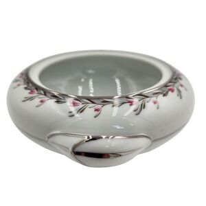 Vintage Noritake China Floral‎ Sugar Bowl Replacement Silver Trim #5507